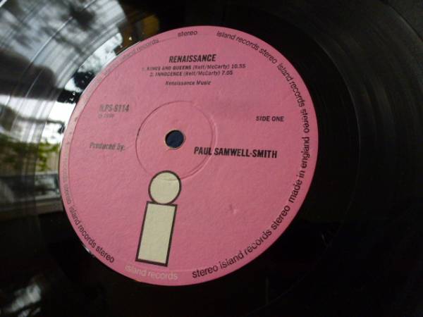 Renaissance /1ST/ Pink Island◆Rare 英国原盤!!!
