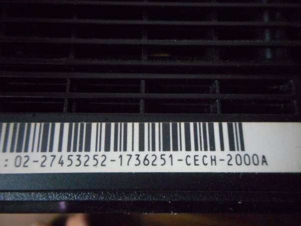 A【完動品】PS3本体120GBブラックFW4.76HDD付CECH2000A