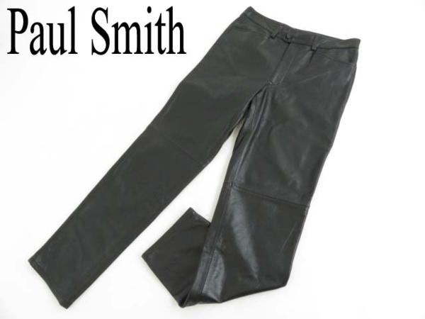 【極美品】大きいサイズ Paul Smith LONDON レザーパンツ  牛革 レザーパンツ Paul Smith 牛革 LONDON 極美品大きいサイズ (ポール