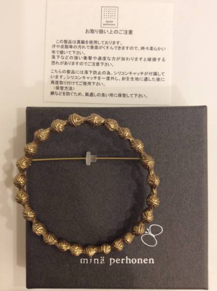 即決 新品 ミナペルホネン tambourine タンバリン ブローチ ミナ