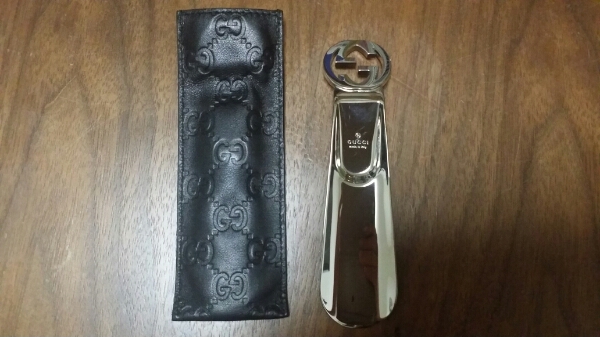 ファッション小物 未使用品 グッチ シューホーン 靴べら くつべら 小物