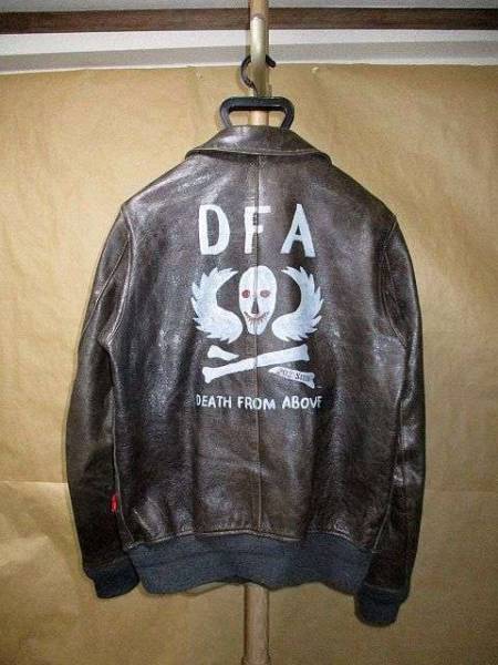 wtaps ダブルタップス 名作 A-2 NUTS レザーブルゾン S 美品