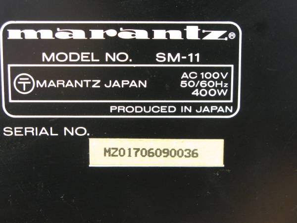 Marantz SM-11中古美品