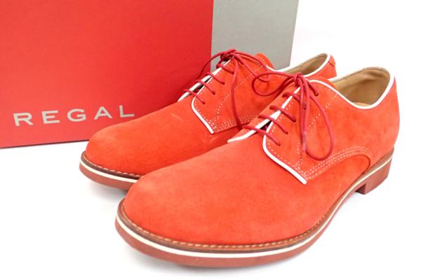 極美◆REGAL リーガル プレーントゥ スエードシューズ 25.5