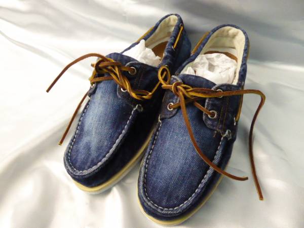 美品 ティンバーランド デニム モカシンデッキ シューズ 26cm 靴