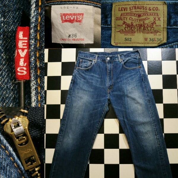 ビックサイズW36リーバイスLEVISビンテージ502日本製BIG-E 501XX
