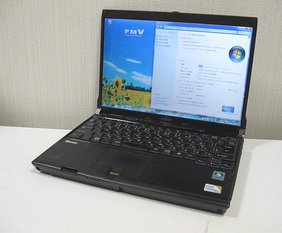 SSD搭載 LOOX R/D70 Core2Duo 1.6Ghz 128GB DVDSマルチ_Win7確認