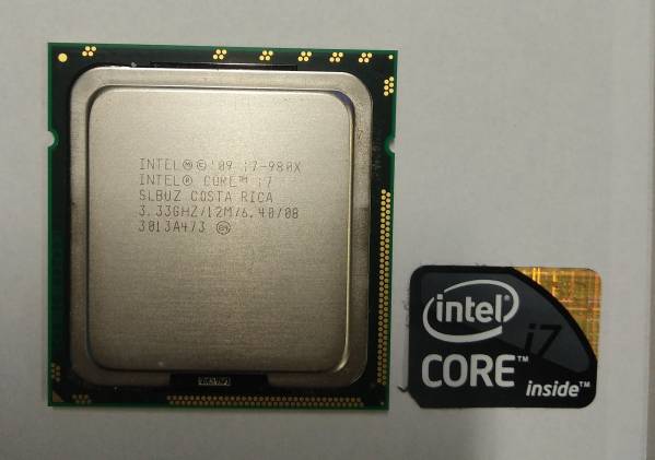 抜き取り品保証付き　Core i7-980X Extreme Edition 3.33GHz