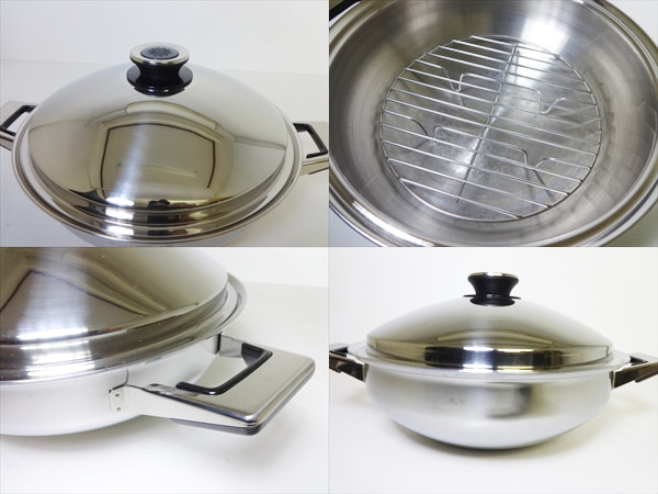 保管品 ☆タッパーウェア レインボークッカー 中華鍋 ウォック 28cm