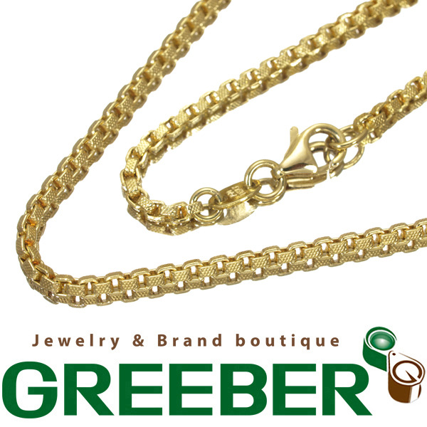 デザインチェーン ネックレス K18YG 50cm