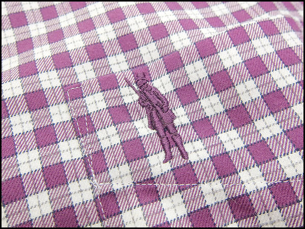 新品 マッキントッシュロンドン 微起毛ネルシャツM紫★I17539