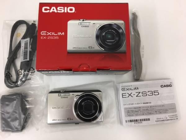 未使用品 CASIO カシオ EXILIM EX-ZS35 シルバー カメラ、光学機器