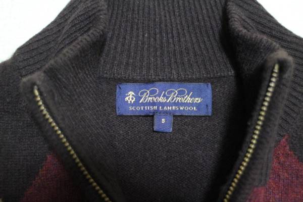 美品 Brooks Brothers ブルックス アーガイルセーターS(M)　