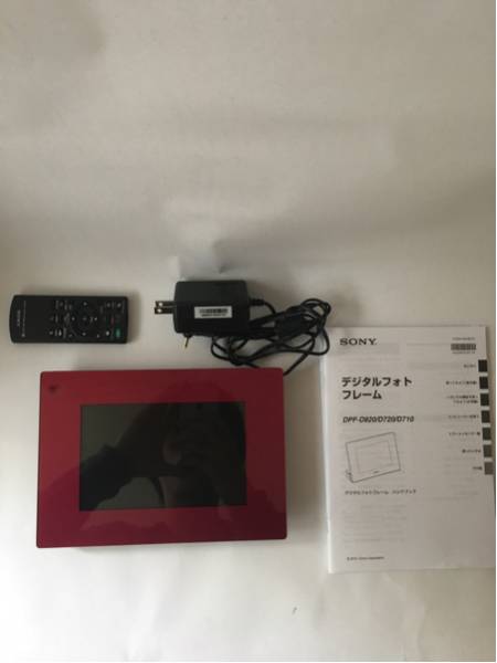 新品 SONY S-Frame デジタルフォトフレーム DPF-D720 レッド