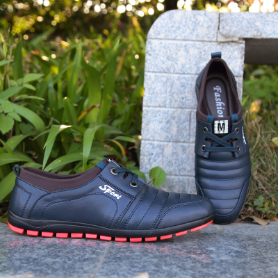 27高級革靴ウォーキングシューズメンズビジネスネイビー紳士