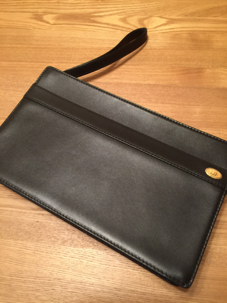 dunhill ダンヒル　セカンドバッグ ブラック 黒 冠婚葬祭