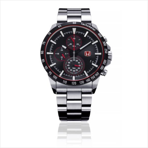 期間限定★Honda Sports クロノグラフ＜ シルバー×ブラック＞★