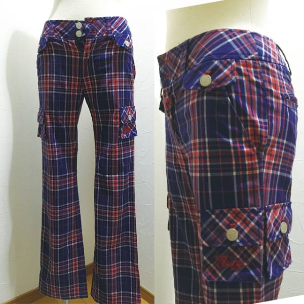 DANCE WITH DRAGON ドラゴン チェック柄 カーゴパンツ 1 ゴルフ