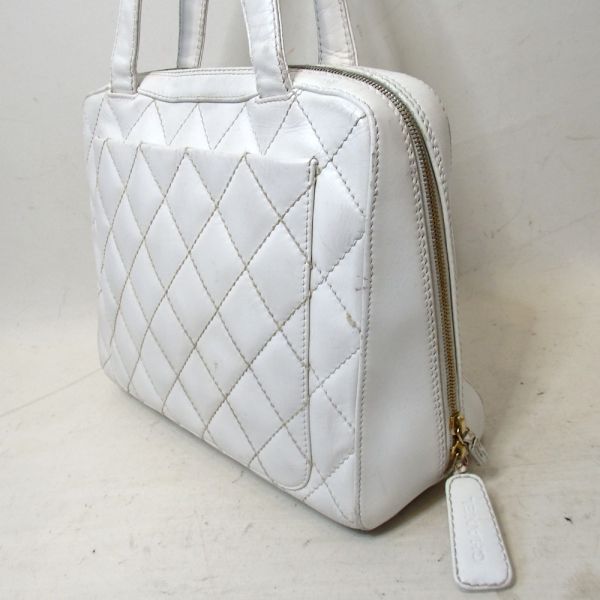 CHANEL ワイルドステッチ ハンドバッグ ココマーク シャネル CC ベージ