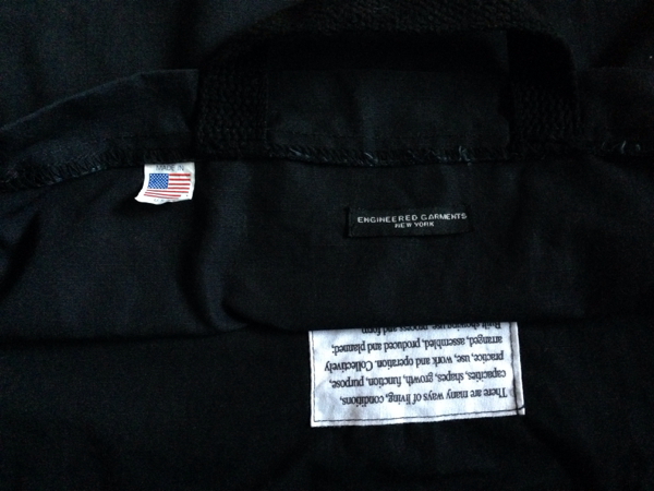 Engineered Garments Carry All Tote Nyco Rip Stop Black