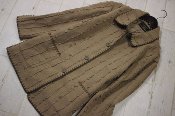 EI36◎レリアンLeilian ショート丈コート9/ライトブラウン