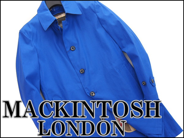 新品11.8万マッキントッシュロンドン ライナーコートLL青J28100