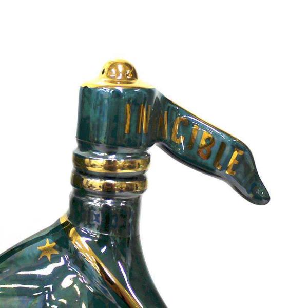 ☆古酒 箱付/LARSEN(ラーセン) シップ 緑陶器 F6K04105 ブランデー