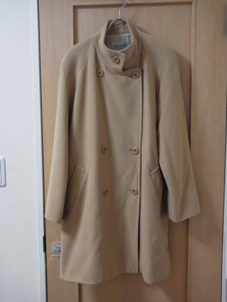 東京スタイル◆アンゴラウールコート11号キャメル◆マーク付40L