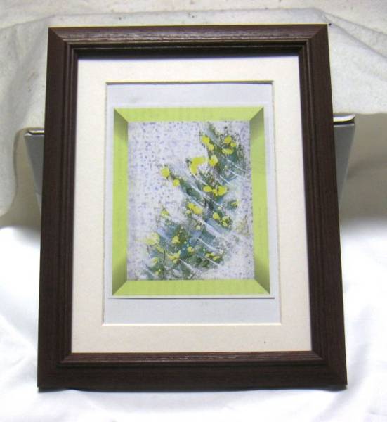 ◆西村計雄「花」オフセット複製・木製額付・即決◆_1