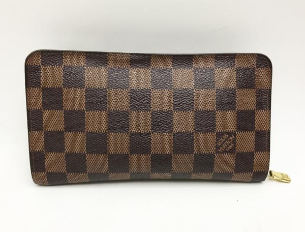 rm)ルイヴィトン ポルトモネジップ N61728 ダミエ財布 難あり