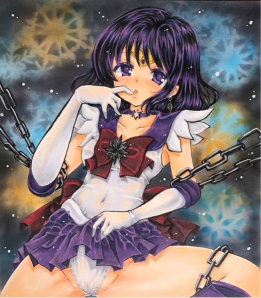 色紙 セーラーサターン 土萌ほたる 手描きイラスト 鎖拘束 手描きイラスト 売買されたオークション情報 Yahooの商品情報をアーカイブ公開 オークファン Aucfan Com