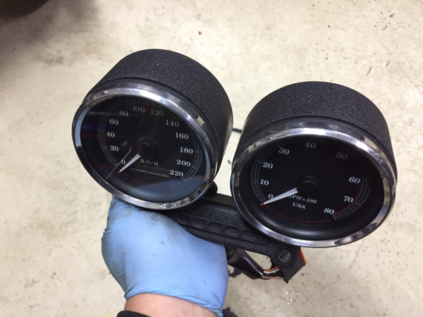 ～03 スポーツスター ツインメーター純正 タコメーター 883 1200