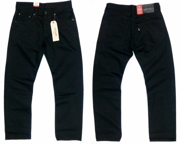 新品 リーバイス 503 ブラック デニムパンツ ジーンズ 黒 W34 Levi