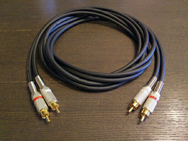 新 モガミ NEGLEX 2549 RCAケーブル 2m×2本 ハンダはオヤイデ