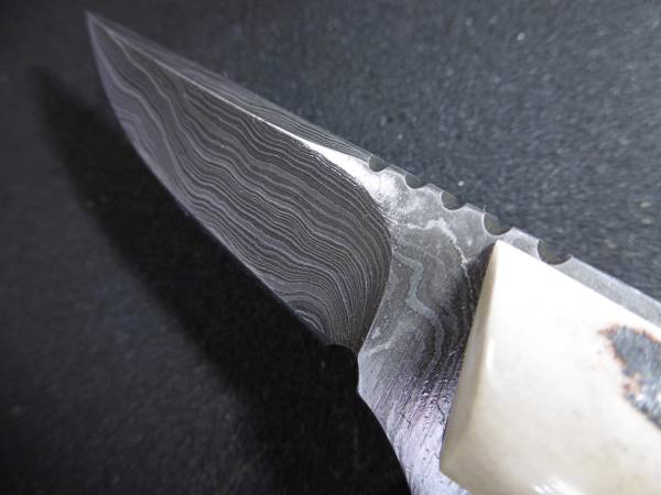 特注　ダマスカス　ハンドメイド　シースーナイフ　新品 ２
