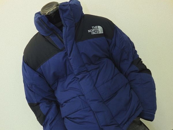 ★防寒!ノースフェイスバフィンダウンジャケットS紺黒★