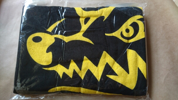 MAN WITH A MISSION ダイナマイトタオル ブラック×イエロー