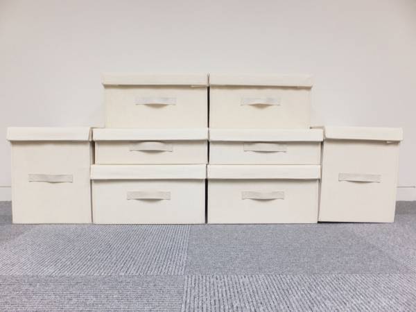 無印良品 布貼組立式ボックス 4サイズ8点セット