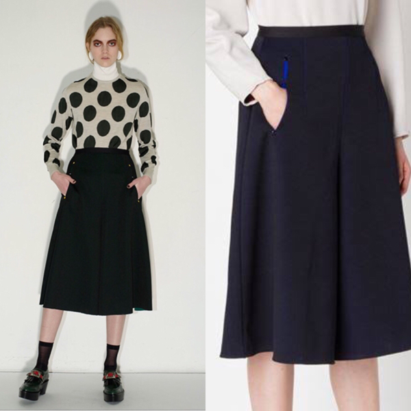 toga pulla 2015aw トーガプルラ ガウチョパンツ グリーン 34