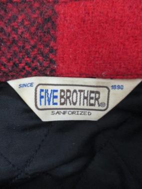 FIVE BROTHER ウールチェックCPOジャケット [00Nbao0daCGC]