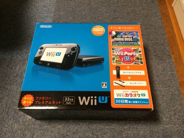 売切！WiiU ファミリープレミアムセット 【箱＆説明書一式のみ】