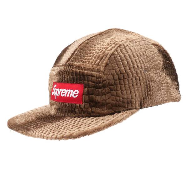 新品 16aw シュプリーム supreme box Croc Embossed帽子キャップ