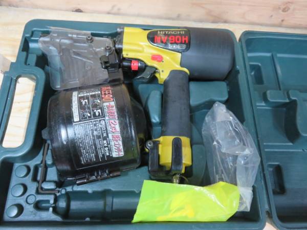 整備点検済:日立 90㎜高圧ロール釘打機【NV90H】コイルネイラ