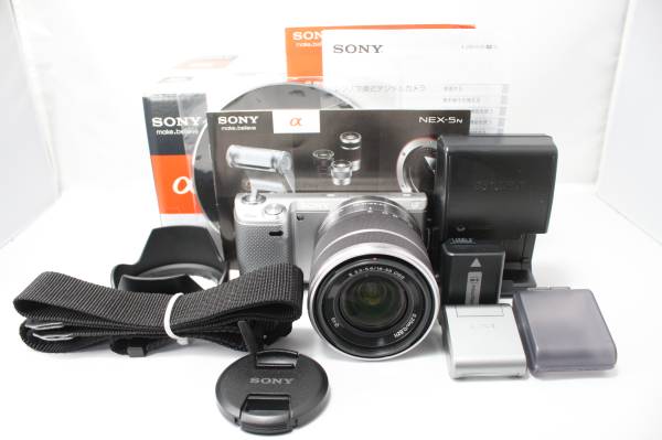 ★美品★SONY ソニー NEX-5N レンズキット シルバー★付属品多数