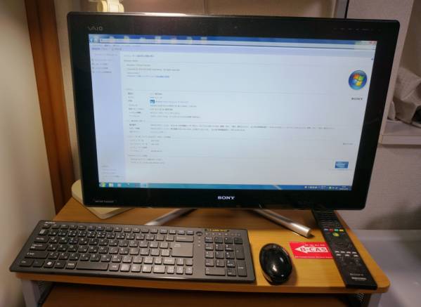 VPCL247FJ Core i5 2.50GHz 8GB 2TB BD±RW Win7 地デジ　美品