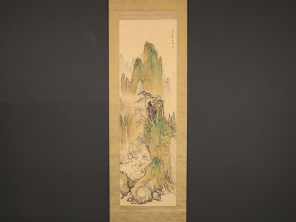 華秋 春景山水図 布袋屋掛軸B-252 | MIKAS-HUNDEPHYSIO.DE