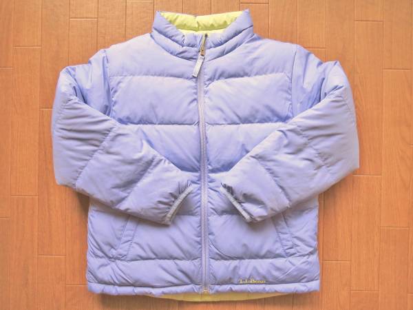 L.L.Bean*リバーシブルダウンジャケット 140 145 150 ラベンダー