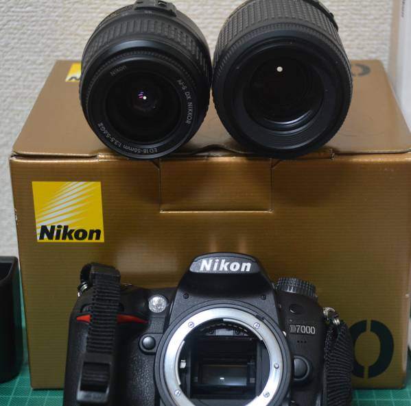 D7000全て揃っている本体セットとレンズ2本（Wレンズ）完動品 Nikon