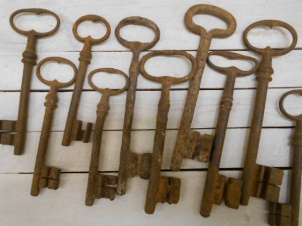 フランスアンティーク★19世紀の鍵10本セット★