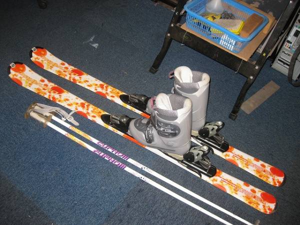 145cm ダイナミック　靴25-25.5　送料1000円　スキー袋付き